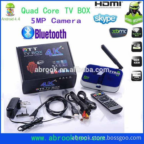RK3288 android tv box 4.4 Bluetooth 4.0& 5M camera quad core